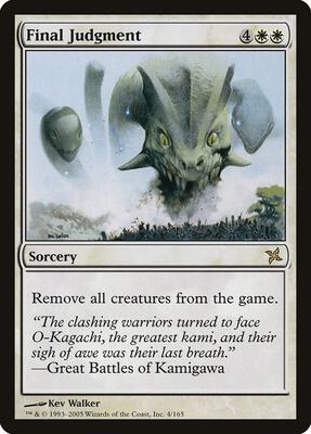 Final Judgment card from Betrayers of Kamigawa
