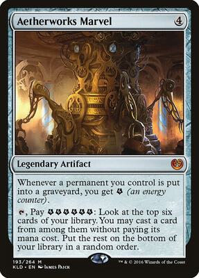 Aetherworks Marvel card from Kaladesh