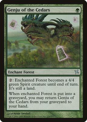 Genju of the Cedars card from Betrayers of Kamigawa