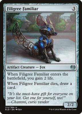 Filigree Familiar card from Kaladesh