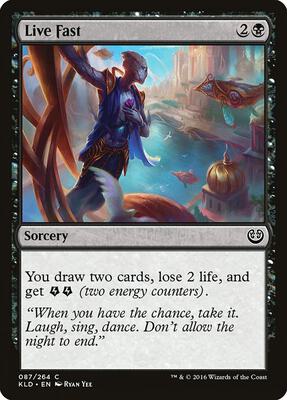 Live Fast card from Kaladesh