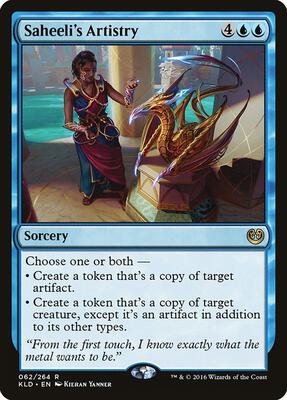 Saheeli's Artistry card from Kaladesh