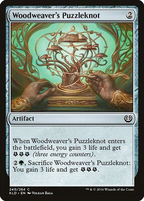 Woodweaver's Puzzleknot card from Kaladesh