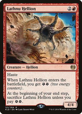 Lathnu Hellion card from Kaladesh