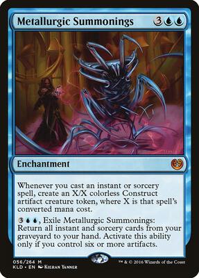 Metallurgic Summonings card from Kaladesh