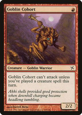 Goblin Cohort card from Betrayers of Kamigawa