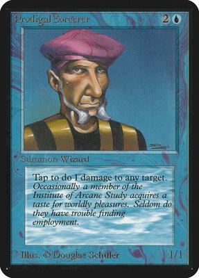 Prodigal Sorcerer card from Alpha Edition