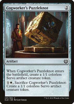 Cogworker's Puzzleknot card from Kaladesh