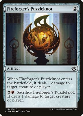 Fireforger's Puzzleknot card from Kaladesh