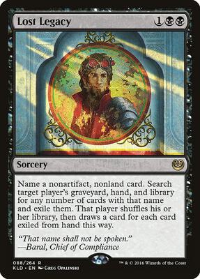 Lost Legacy card from Kaladesh