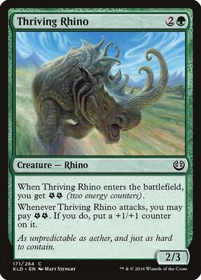 Thriving Rhino card from Kaladesh
