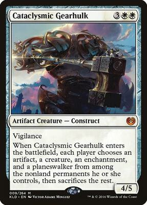 Cataclysmic Gearhulk card from Kaladesh