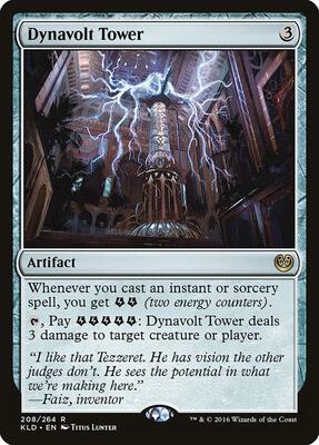 Dynavolt Tower card from Kaladesh