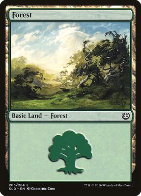 Forest (263) card from Kaladesh