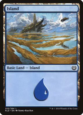 Island (253) card from Kaladesh