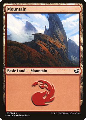 Mountain (261) card from Kaladesh