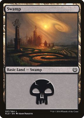 Swamp (257) card from Kaladesh
