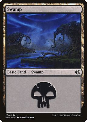 Swamp (258) card from Kaladesh