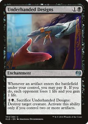 Underhanded Designs card from Kaladesh