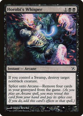 Horobi's Whisper card from Betrayers of Kamigawa