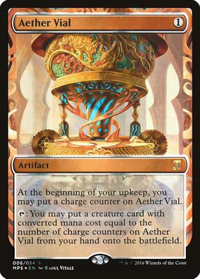 Aether Vial card from Masterpiece Series: Kaladesh Inventions