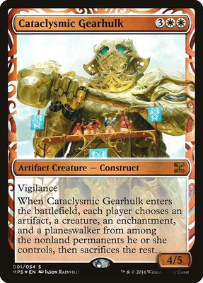 Cataclysmic Gearhulk card from Masterpiece Series: Kaladesh Inventions