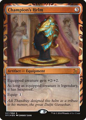 Champion's Helm card from Masterpiece Series: Kaladesh Inventions