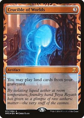 Crucible of Worlds card from Masterpiece Series: Kaladesh Inventions