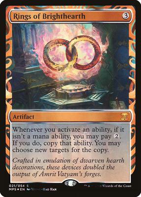 Rings of Brighthearth card from Masterpiece Series: Kaladesh Inventions