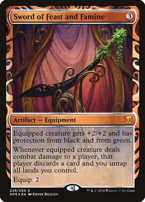 Sword of Feast and Famine card from Masterpiece Series: Kaladesh Inventions