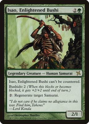 Isao, Enlightened Bushi card from Betrayers of Kamigawa