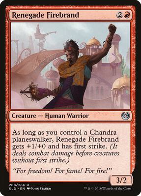 Renegade Firebrand card from Kaladesh