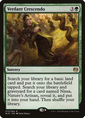 Verdant Crescendo card from Kaladesh