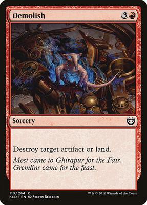 Demolish card from Kaladesh