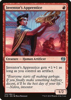 Inventor's Apprentice card from Kaladesh