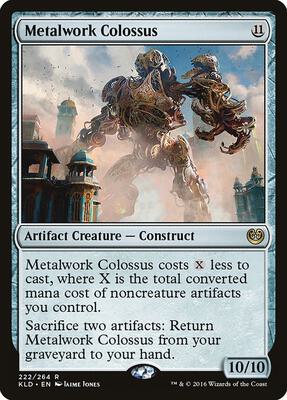 Metalwork Colossus card from Kaladesh
