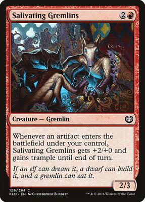 Salivating Gremlins card from Kaladesh