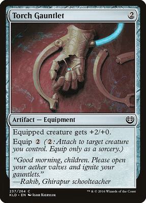 Torch Gauntlet card from Kaladesh