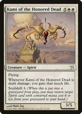 Kami of the Honored Dead card from Betrayers of Kamigawa