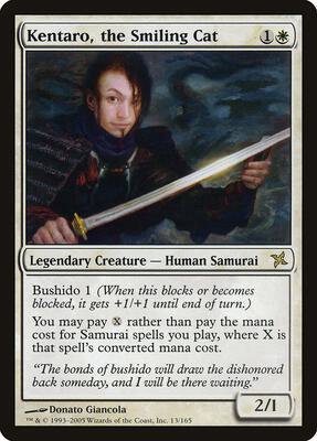 Kentaro, the Smiling Cat card from Betrayers of Kamigawa