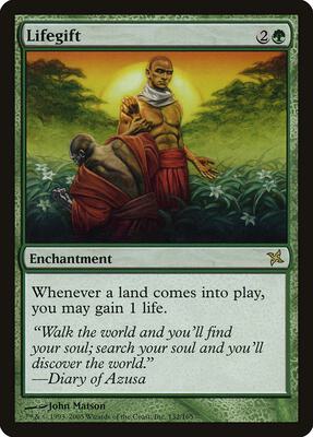 Lifegift card from Betrayers of Kamigawa