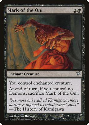 Mark of the Oni card from Betrayers of Kamigawa