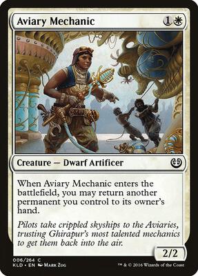 Aviary Mechanic card from Kaladesh