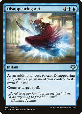 Disappearing Act card from Kaladesh