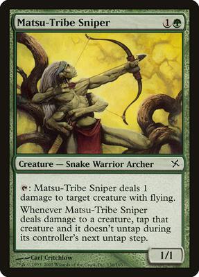 Matsu-Tribe Sniper card from Betrayers of Kamigawa