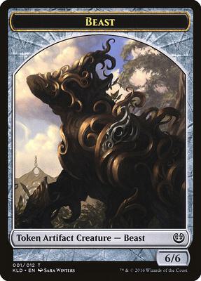 Beast Token (001) card from Kaladesh