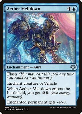 Aether Meltdown card from Kaladesh