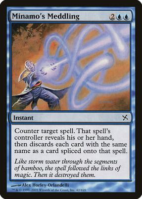 Minamo's Meddling card from Betrayers of Kamigawa