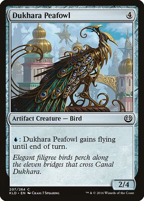 Dukhara Peafowl card from Kaladesh