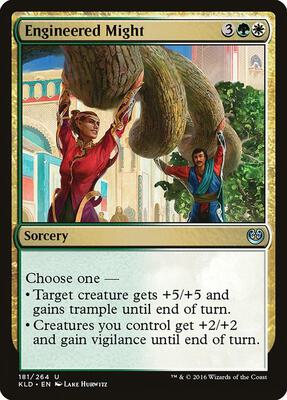 Engineered Might card from Kaladesh